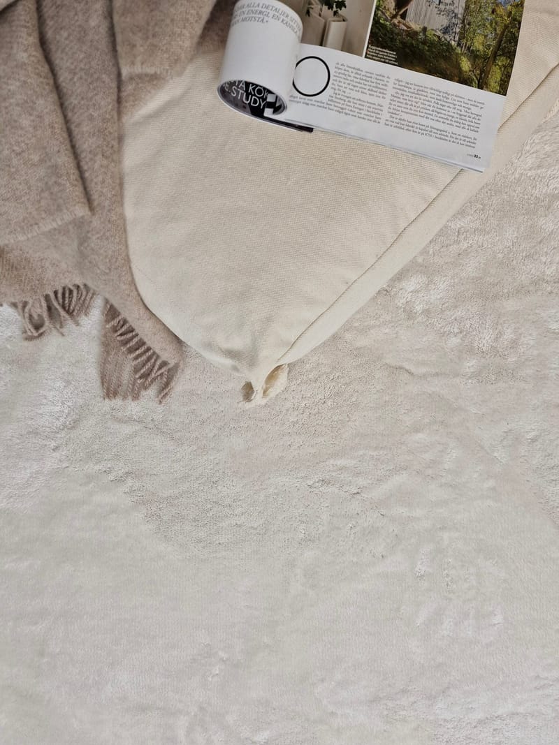 Cozy Ryamatta 133x190 cm Rektangulär - Vit - Products - Textil & mattor - Matta - Modern matta - Ryamatta