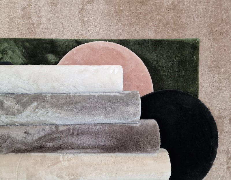 Cozy Ryamatta 160 cm Rund - Rosa - Products - Textil & mattor - Matta - Modern matta - Ryamatta