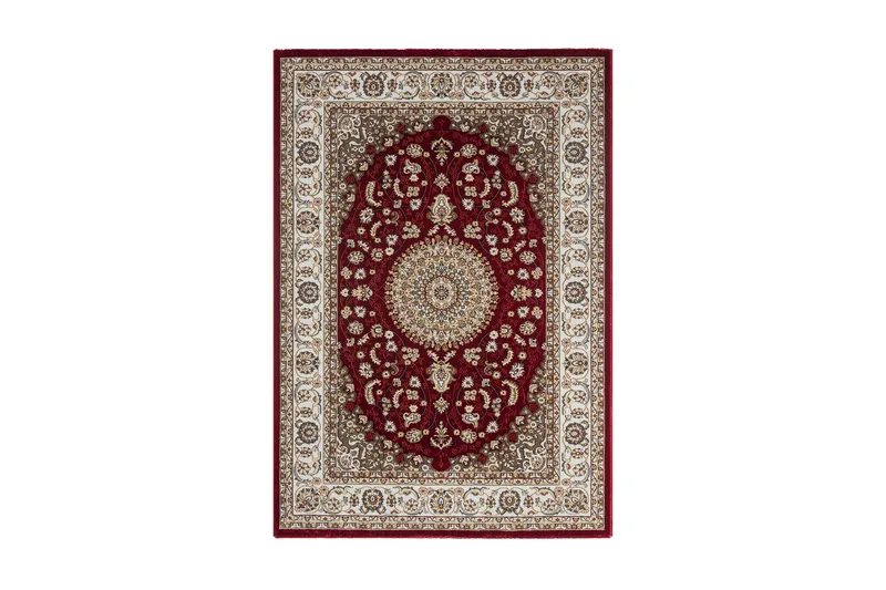 Dubai Medallion Wiltonmatta 200x290 cm, Röd