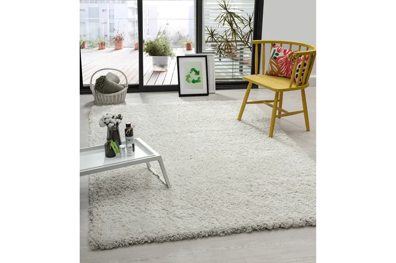 Floki Ryamatta 200x290 cm Rektangulär - Vit - Products - Textil & mattor - Matta - Modern matta - Ryamatta