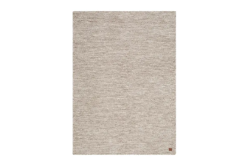 Gåsöga Ullmatta 140x200 cm Rektangulär, Beige