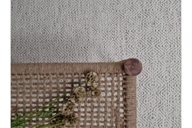 Gåsöga Ullmatta 200x300 cm Rektangulär - Beige - Products - Textil & mattor - Matta - Modern matta - Ullmatta