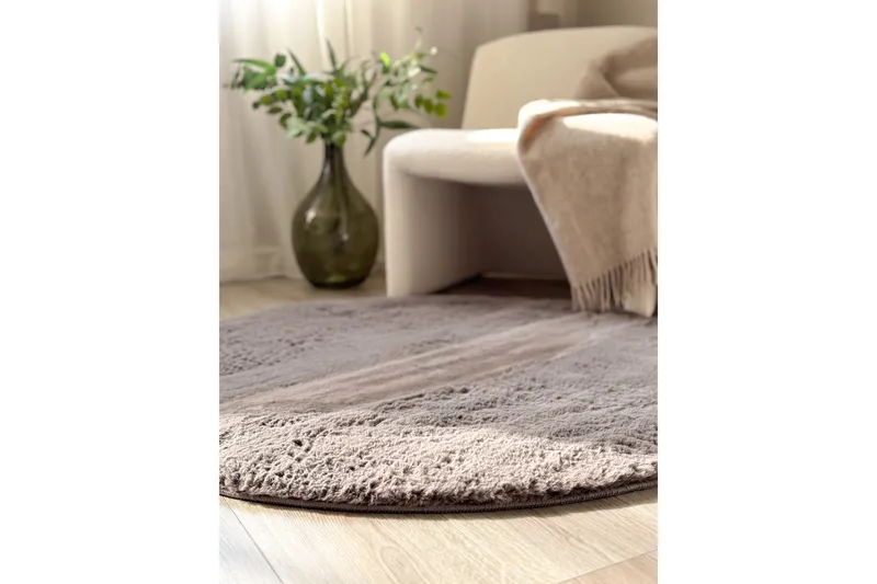 Heaven Ryamatta Antracit rund 120 - Antracit - Products - Textil & mattor - Matta - Modern matta - Ryamatta