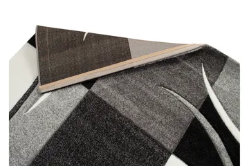 London Patch Friezematta 133x190 Rutig - Svart - Products - Textil & mattor - Matta - Modern matta - Wiltonmatta