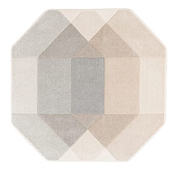 Matta Navon Carved 120x120 cm - Grå/Beige - Products - Textil & mattor - Matta - Modern matta - Wiltonmatta