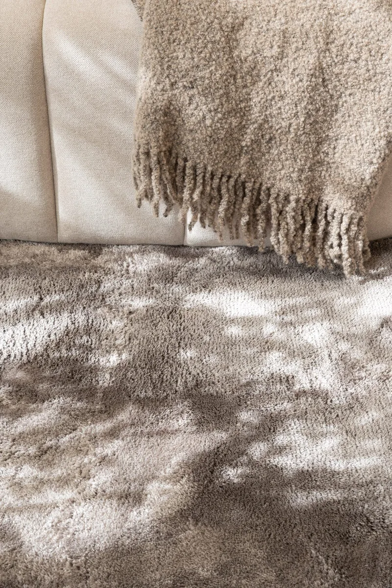 Cozy Ryamatta 200 cm Rund - Grå - Products - Textil & mattor - Matta - Modern matta - Ryamatta