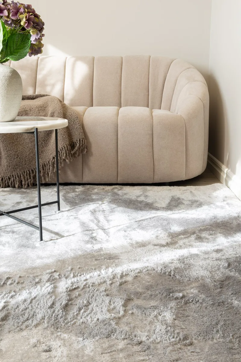 Cozy Ryamatta 240x340 cm Rektangulär - Silver - Products - Textil & mattor - Matta - Modern matta - Ryamatta