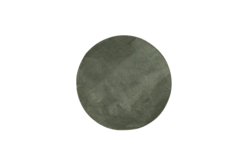 Soft Wiltonmatta 200 cm Rund, Smaragdgrön