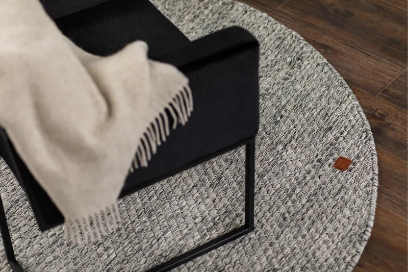 Torekov Ullmatta Rund 200 cm - Grå - Products - Textil & mattor - Matta - Modern matta - Ullmatta