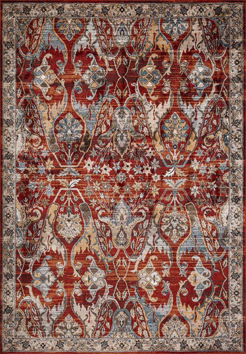 Matta Yelvi 160x230 cm - Röd/beige - Products - Textil & mattor - Matta - Orientalisk matta - Persisk matta