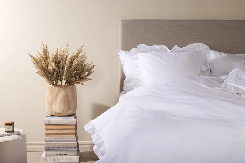 Levi Bäddset 2-Dels 150x200/50x60 cm - Vit - Products - Textil & mattor - Sängkläder - Bäddset & påslakanset - Påslakanset dubbelsäng