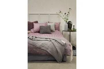 Påslakanset Dubbelsäng 3-Dels Satin - Lila - Products - Textil & mattor - Sängkläder - Bäddset & påslakanset - Påslakanset dubbelsäng