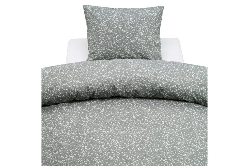 Påslakanset Enkelsäng 2-Dels Rita Flower Grön