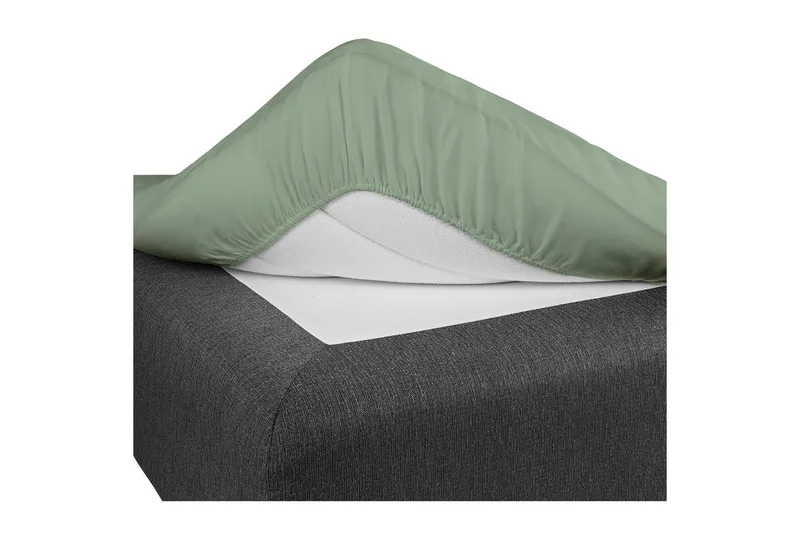Dra-på-lakan Borganäs of Sweden, 90 x 200 cm, Ny Grön