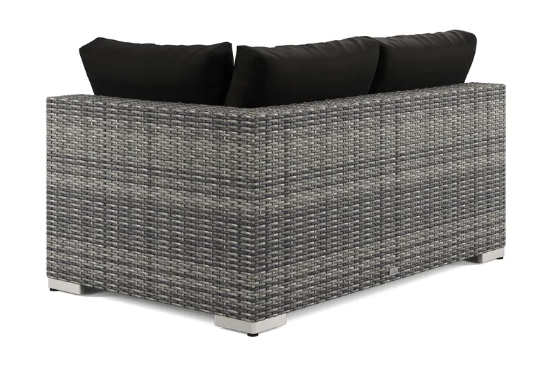 Bahamas Högermodul utomhus 140 cm i konstrotting - Grå - Products - Utemöbler & utemiljö - Övrigt utemöbler - Moduler utesoffa - Vänstermodul utesoffa