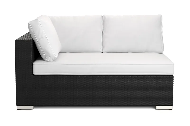 Bahamas Vänstermodul utomhus 140 cm i konstrotting, Svart