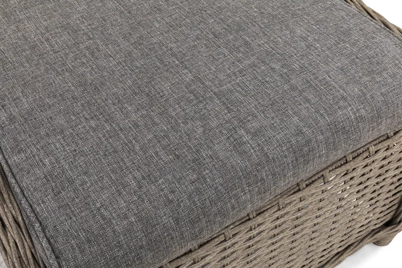 Marcus Fotpall till Öronlappsfåtölj Utomhus - Grå - Products - Utemöbler & utemiljö - Övrigt utemöbler - Moduler utesoffa - Fotpall & pall utomhus