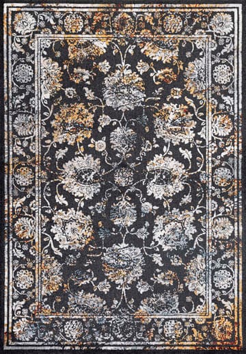 Matta Yelvi 100x160 cm - Svart/Beige - Products - Utemöbler & utemiljö - Balkong & altan - Balkonggolv - Plastmatta balkong
