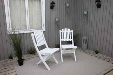Delpino Klappstol Utomhus - Vit - Products - Utemöbler & utemiljö - Balkong & altan - Balkongmöbler - Balkongstol