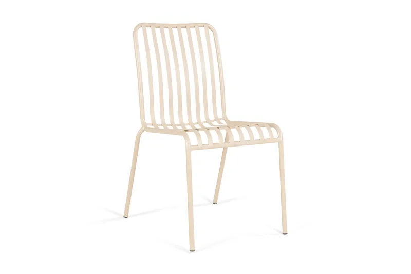 Jarva Matstol Utomhus i metall för balkong och uteplats, Beige