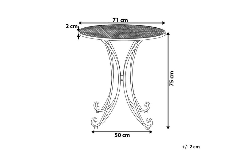 Runt bord Cilento - Products - Utemöbler & utemiljö - Balkong & altan - Balkongmöbler - Balkongbord
