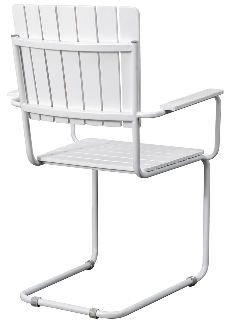 Utematstol Holmö med Armstöd - Vit - Products - Utemöbler & utemiljö - Balkong & altan - Balkongmöbler - Balkongstol