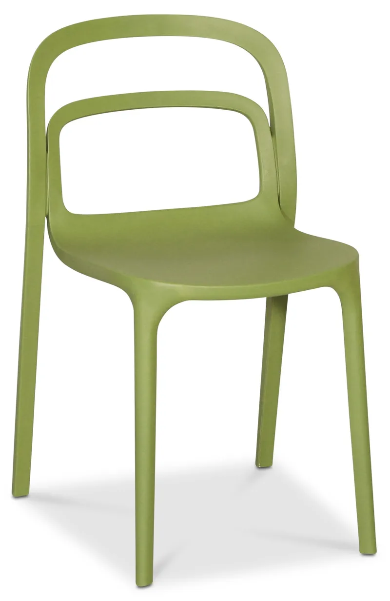 Utematstol Nordanå Stapelbar i Plast, Grön