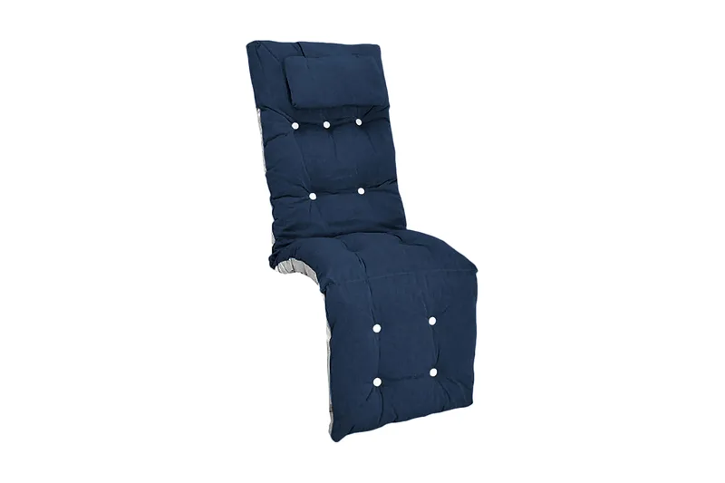 Baden baden-dyna Fritab Baden-Baden Flockdyna med nackkudde Marine