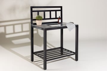 Alicante garden kitchen table with hole black/fiber concrete - Svart - Products - Utemöbler & utemiljö - Grill & utekök - Utekök - Kompletta utekök