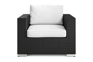 Bahamas Loungefåtölj utomhus i konstrotting - Svart - Products - Utemöbler & utemiljö - Loungemöbler - Loungestol utomhus