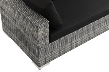 Bahamas utomhus divansoffa 5-sits med vändbar divan och bord - Grå - Products - Utemöbler & utemiljö - Loungemöbler - Loungeset & loungegrupp