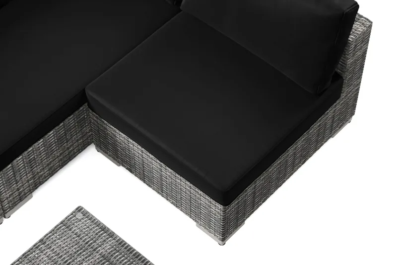 Bahamas utomhus loungegrupp 5-sits med vändbar schäslong och bord - Grå - Products - Utemöbler & utemiljö - Loungemöbler - Loungeset & loungegrupp