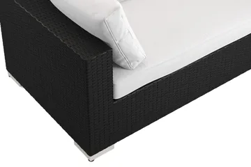 Bahamas utomhus soffgrupp 6-sits med två fåtöljer och bord - Svart - Products - Utemöbler & utemiljö - Loungemöbler - Loungeset & loungegrupp