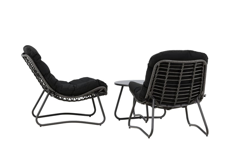 Cala Soffgrupp Utomhus 2-sits - Svart - Products - Utemöbler & utemiljö - Loungemöbler - Loungeset & loungegrupp