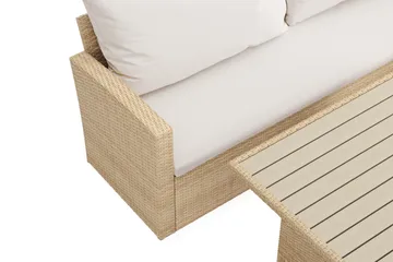 James Light 5-sits soffgrupp utomhus Högervänd i konstrotting - Beige - Products - Utemöbler & utemiljö - Loungemöbler - Loungeset & loungegrupp