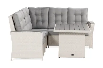 James Lyx Loungegrupp Vändbar - Vit / Gråa dynor - Products - Utemöbler & utemiljö - Loungemöbler - Loungeset & loungegrupp