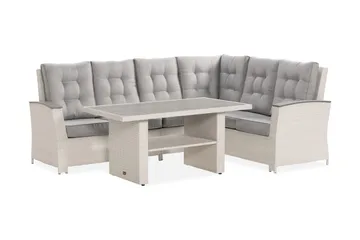 James Lyx Loungegrupp Vändbar - Vit / Gråa dynor - Products - Utemöbler & utemiljö - Loungemöbler - Loungeset & loungegrupp