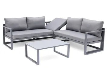 Loungegrupp Utomhus Hillerstorp Lundamo Grå - Grå - Products - Utemöbler & utemiljö - Loungemöbler - Loungeset & loungegrupp