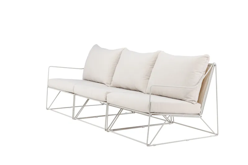 Usteryd 3 sits Loungesoffa - Beige - Products - Utemöbler & utemiljö - Loungemöbler - Loungesoffor