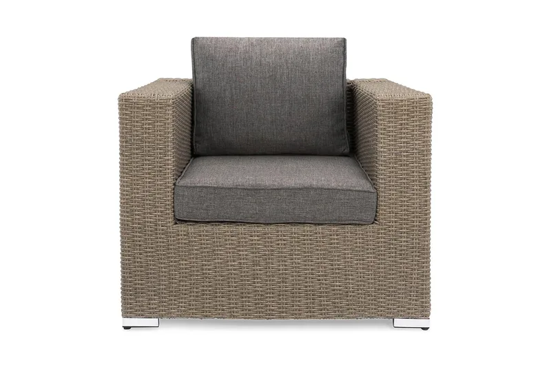 Marcus Loungefåtölj med Dyna - Utefåtölj Rotting Utemöbler - Grå - Products - Utemöbler & utemiljö - Loungemöbler - Loungestol utomhus