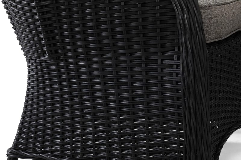 Marcus Soffgrupp 2-sits Ink. Fåtöljer - Svart / Gråa dynor - Products - Utemöbler & utemiljö - Loungemöbler - Loungeset & loungegrupp