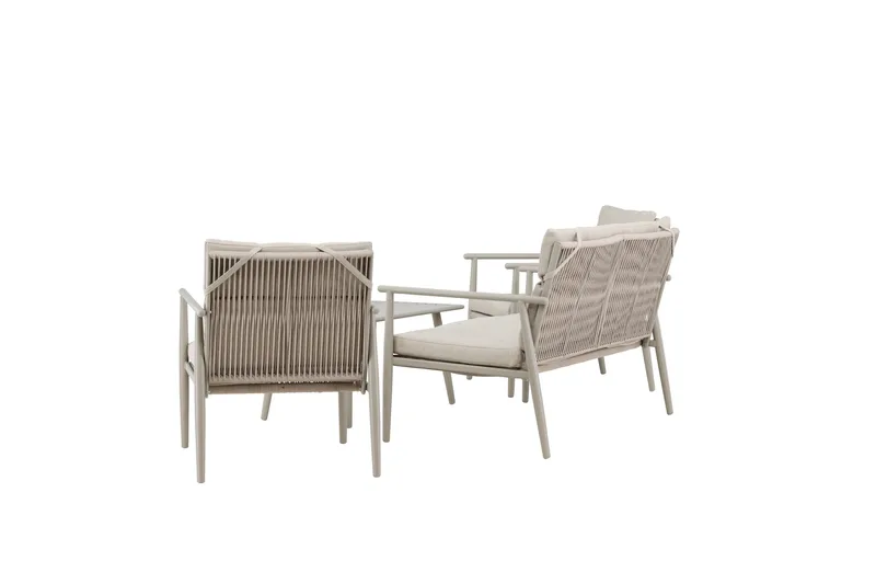 Mazzaro Soffgrupp Utomhus 4-sits - Antracit - Products - Utemöbler & utemiljö - Loungemöbler - Loungeset & loungegrupp