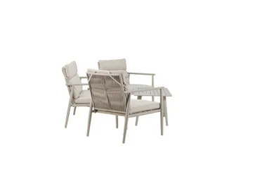 Mazzaro Soffgrupp Utomhus 4-sits - Antracit - Products - Utemöbler & utemiljö - Loungemöbler - Loungeset & loungegrupp