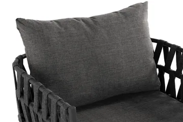 Sandina Utefåtölj – Loungefåtölj för Utemöbler - Svart / Grå - Products - Utemöbler & utemiljö - Loungemöbler - Loungestol utomhus