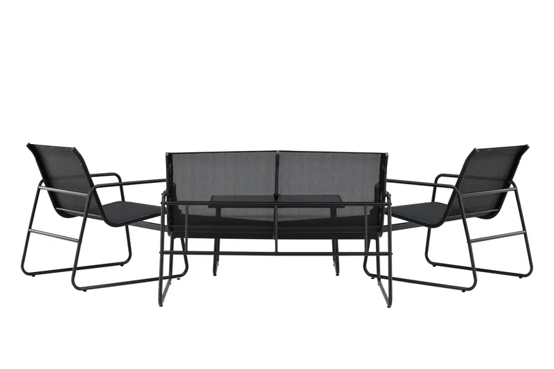 Scopello Soffgrupp Utomhus 4-sits - Svart - Products - Utemöbler & utemiljö - Loungemöbler - Loungeset & loungegrupp