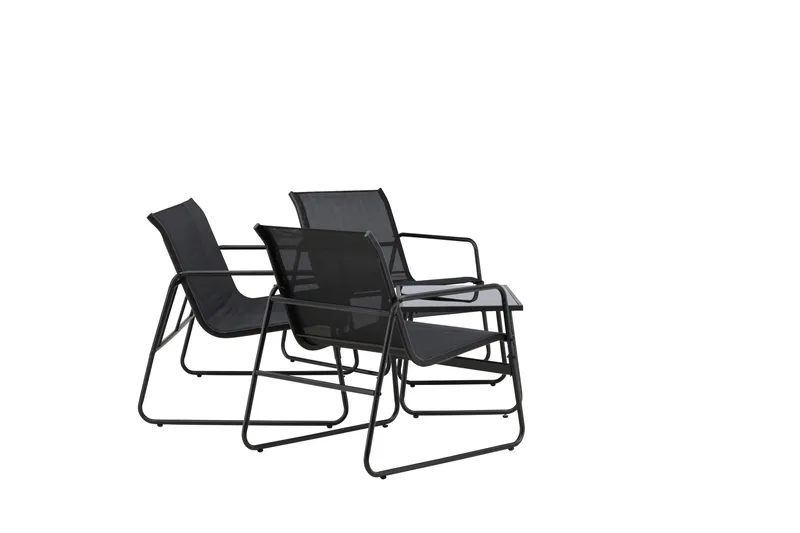 Scopello Soffgrupp Utomhus 4-sits - Svart - Products - Utemöbler & utemiljö - Loungemöbler - Loungeset & loungegrupp