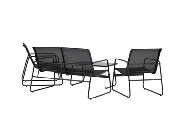 Scopello Soffgrupp Utomhus 4-sits - Svart - Products - Utemöbler & utemiljö - Loungemöbler - Loungeset & loungegrupp