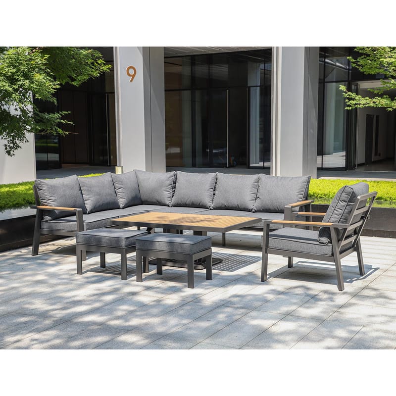 Trädgårdsmöbelset Telor - grå - Products - Utemöbler & utemiljö - Loungemöbler - Loungeset & loungegrupp