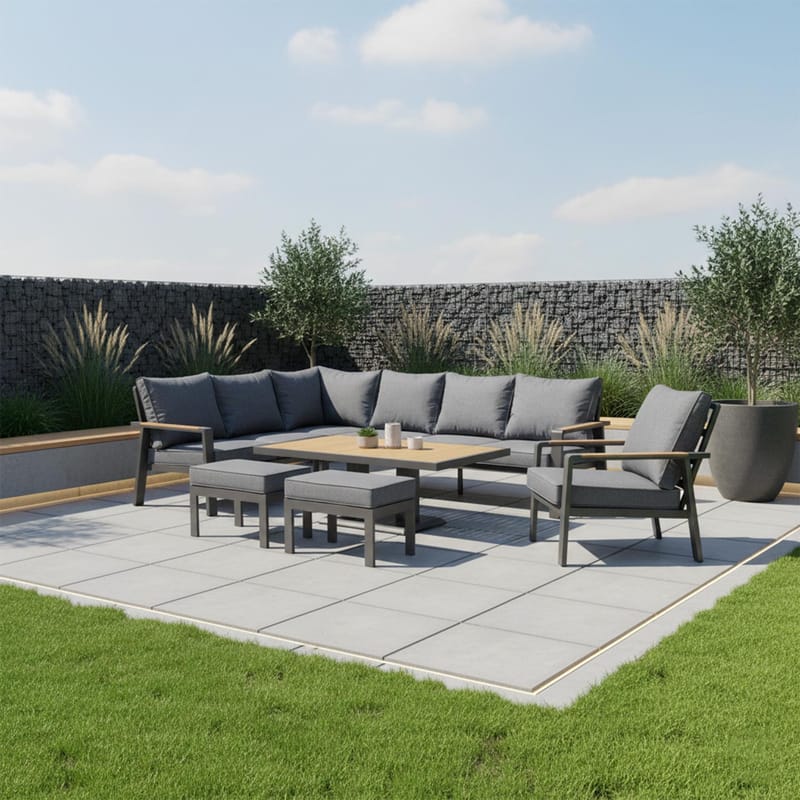 Trädgårdsmöbelset Telor - grå - Products - Utemöbler & utemiljö - Loungemöbler - Loungeset & loungegrupp