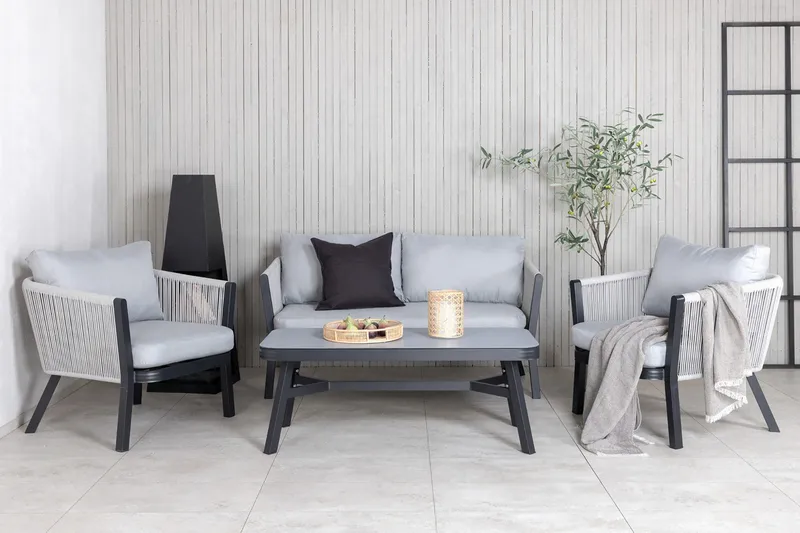 Virya Loungegrupp Utomhus 4-sits - Vit - Products - Utemöbler & utemiljö - Loungemöbler - Loungeset & loungegrupp